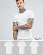Original Penguin 3 Pack Lounge T-shirt - White