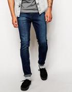 Cheap Monday Tight Skinny Jeans In Dark Indigo - Blue