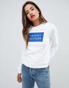 Tommy Hilfiger Square Logo Sweatshirt - White