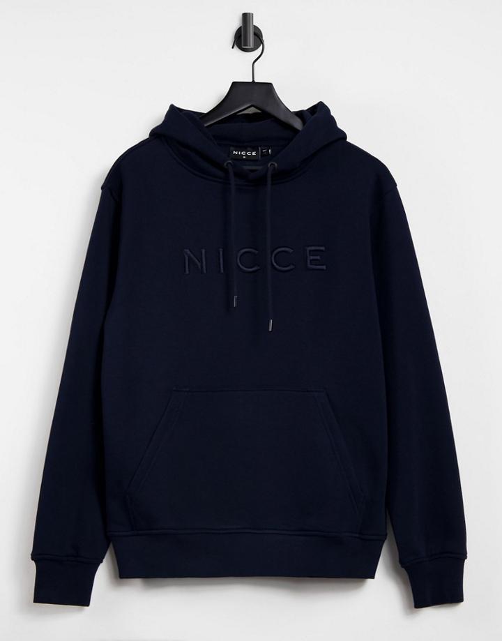 Nicce Mercury Hoodie In Navy