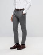 Selected Homme Slim Suit Pants In Salt N Pepper - Gray