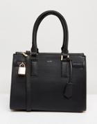Aldo Structure Tote Bag With Top Handle - Black