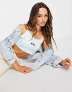Quiksilver Wavepro Knit Strappy Top In Pastel Blue
