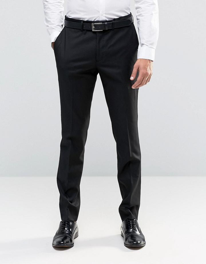 Feraud Heritage Premium Wool Plain Pants - Black