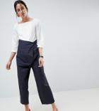 Asos Design Tie Waist Clean Casual Pants - Clear