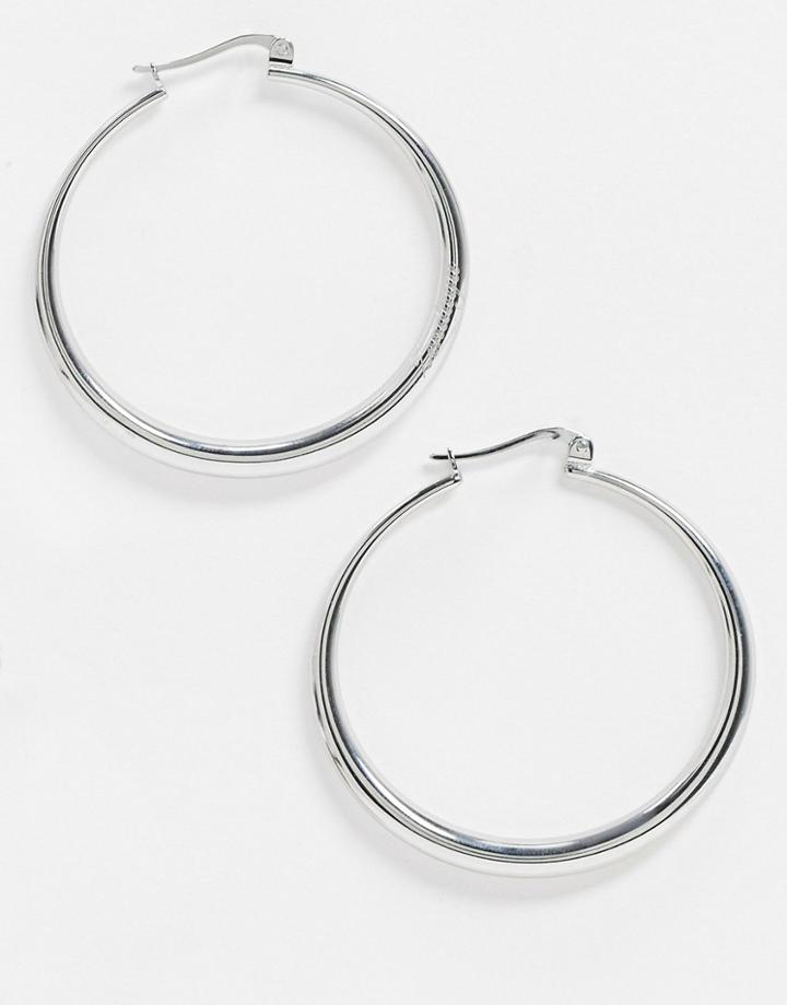 Tommy Hilfiger Project Z Hoop Earring In Silver