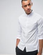 Celio Shirt With All Over Dot Print - White