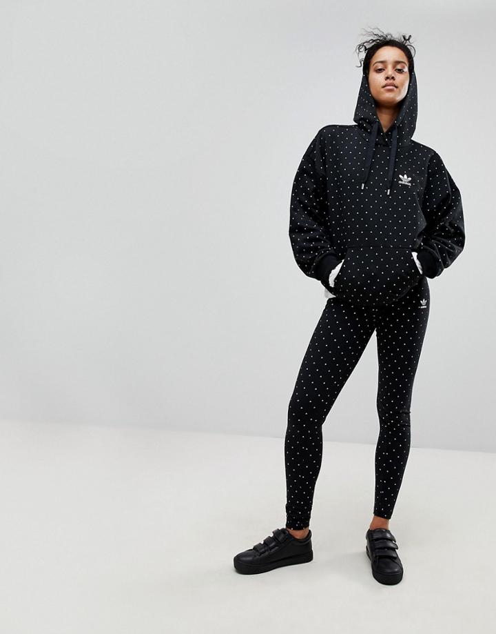 Adidas Originals X Pharrell Williams Hu Polka Dot Leggings - Black