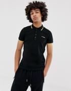 Diesel T-randy-broken Polo In Black - Black