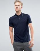 Hugo By Hugo Boss Polo Tipped Stretch Slim Fit In Navy - Navy