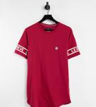 Le Breve Tall Lounge T-shirt In Red - Part Of A Set
