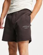 Jack & Jones Originals Loose Fit Sweat Shorts With Small Logo In Brown
