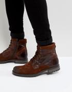 Jack & Jones Leather Boots - Brown