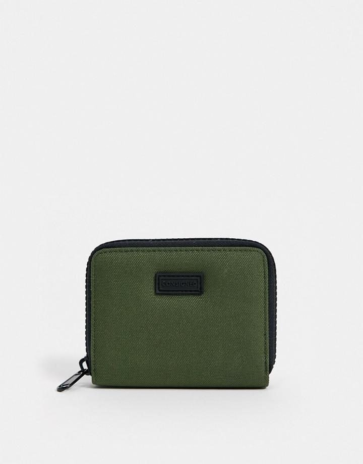 Consigned Zip Around Wallet-green