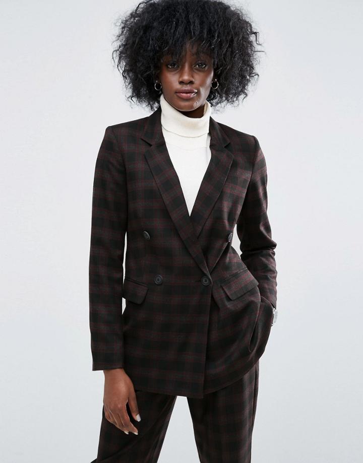 Asos Check Mansy Suit Jacket - Multi
