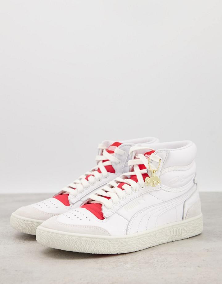 Puma Ralph Sampson Mid Sneakers In White