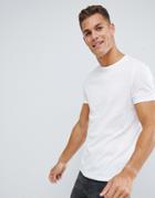 Asos Design Organic T-shirt With Crew Neck - White