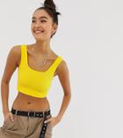 Noisy May Square Neck Crop Top
