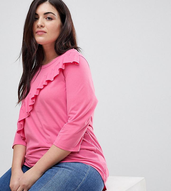 Junarose Frill T-shirt - Pink