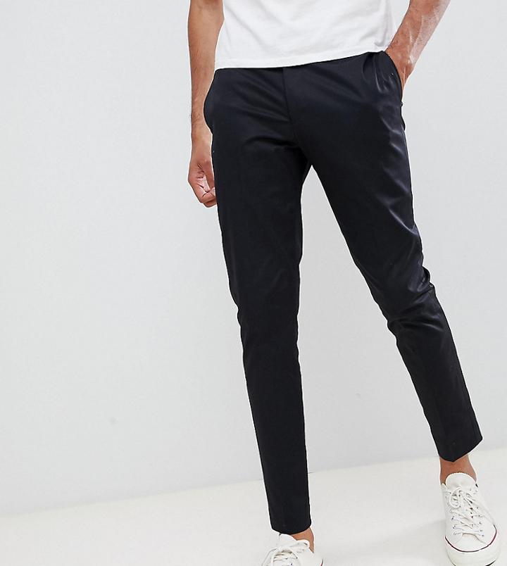 Noak Tall Smart Tapered Chino-black