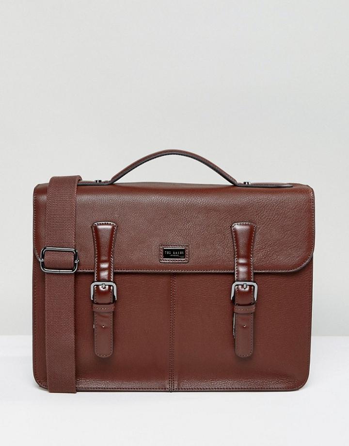 Ted Baker Satchel Bengal In Leather - Brown