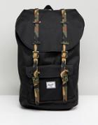 Herschel Supply Co Little America Backpack With Camo Straps 25l - Black