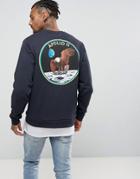 Asos Sweatshirt With Nasa Print - Navy