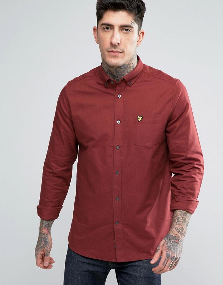 Lyle & Scott Oxford Shirt - Red