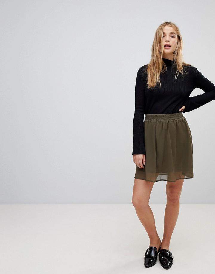 Vero Moda Skater Skirt - Green