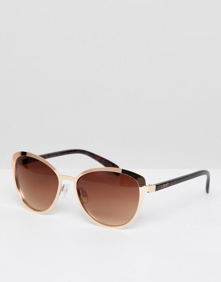 Lipsy Rose Gold Sunglasses - Pink