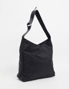 Asos Design Oversized Sporty Tote Bag In Black