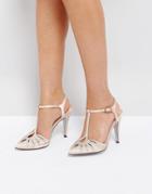 True Decadence T-bar Heeled Shoes - Gold