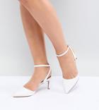 Asos Design Subtle Pointed Heels - White