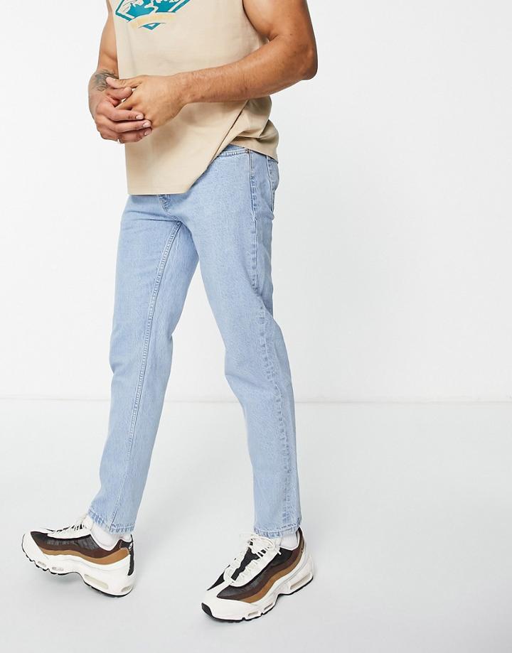 Pull & Bear 90s Slim Fit Jeans In Light Blue