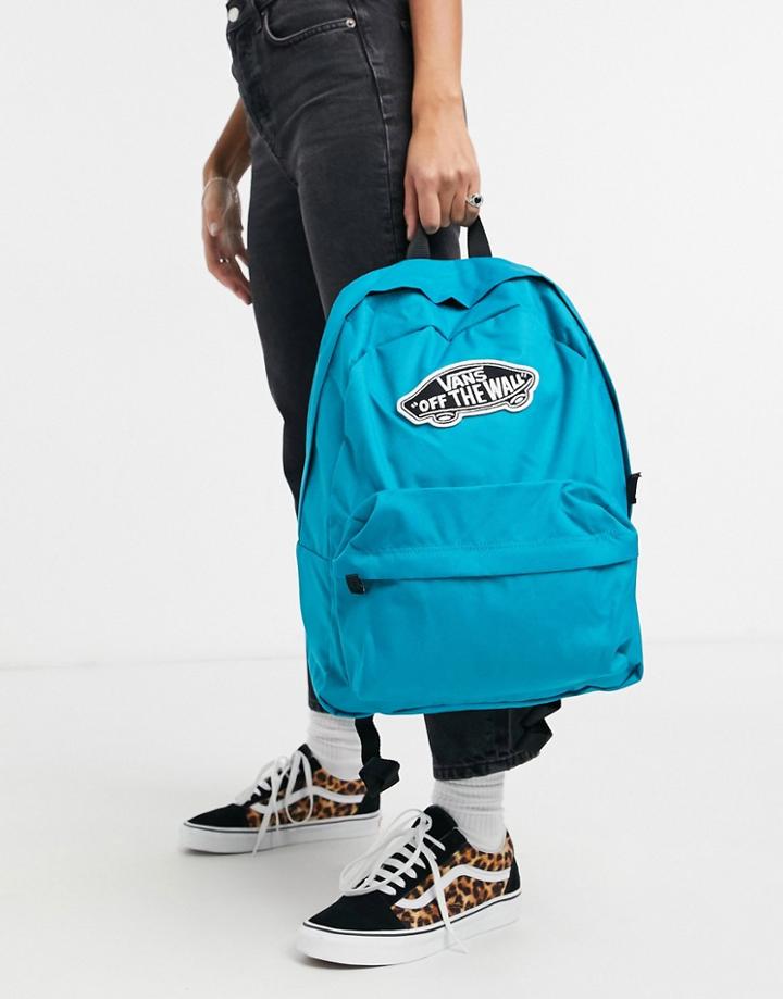 Vans Realm Backpack In Blue-blues