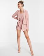 In The Style Relaxed Blazer In Pink