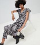 Lily & Lionel Exclusive Leopard Wrap Maxi Dress - Multi