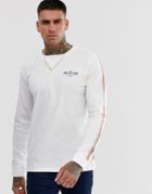 Jack & Jones Originals Long Sleeve Logo T-shirt In White