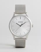 Casio Ltp-e140d-7aef Mesh Watch In Silver - Silver
