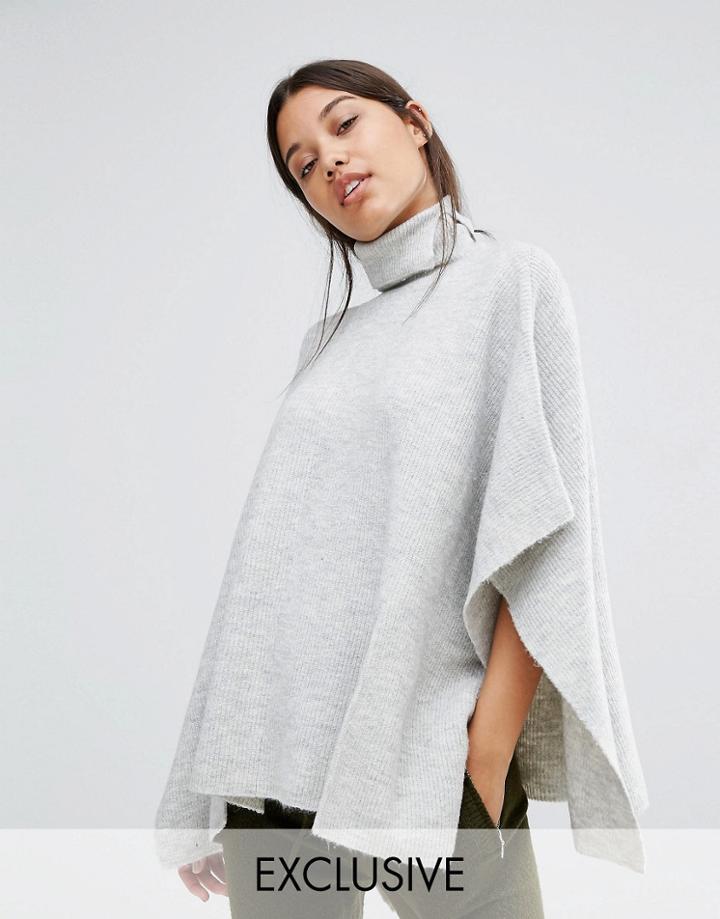 Micha Lounge Poncho - Gray