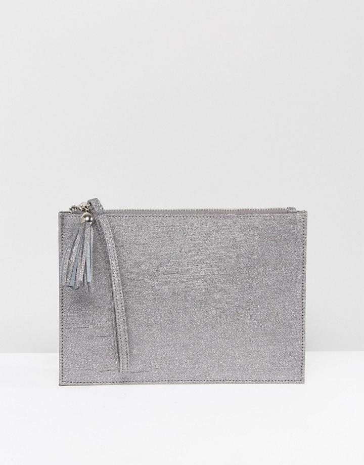 Miss Kg Tanya Clutch Bag - Silver