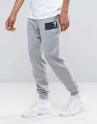 Emporio Armani Ea7 Jogger With Block Logo In Gray - Gray