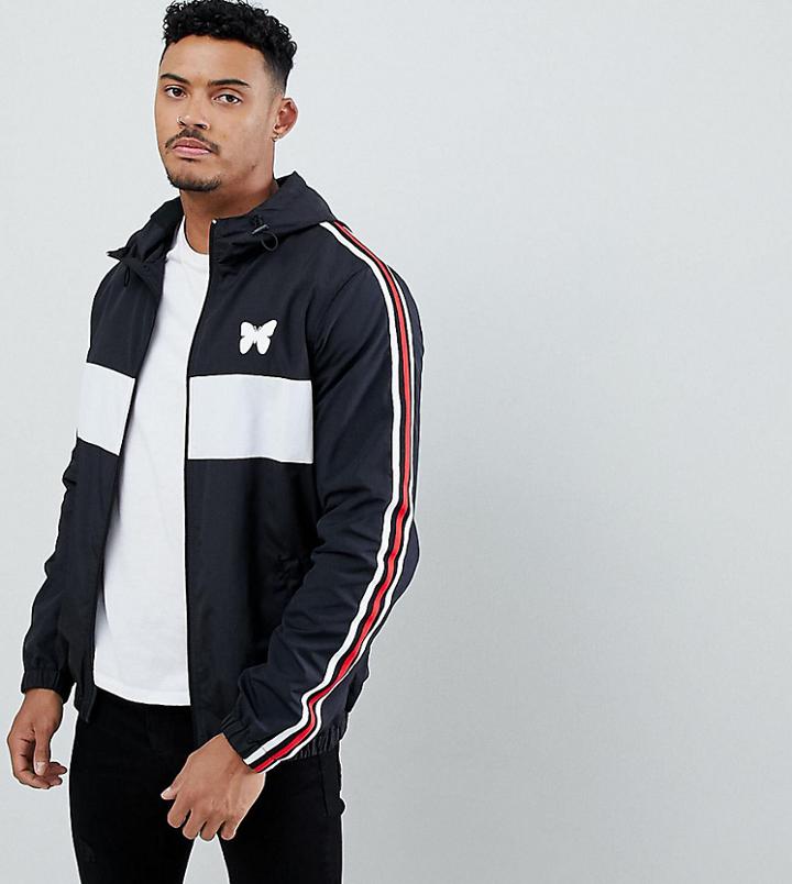 Good For Nothing Windbreaker In Black With Side Stripe Exclusive To Asos - Black