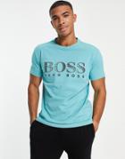 Boss Beachwear T-shirt In Green