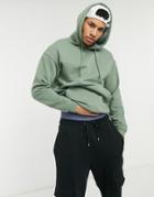 Jack & Jones Originals Drop Shoulder Hoodie In Green