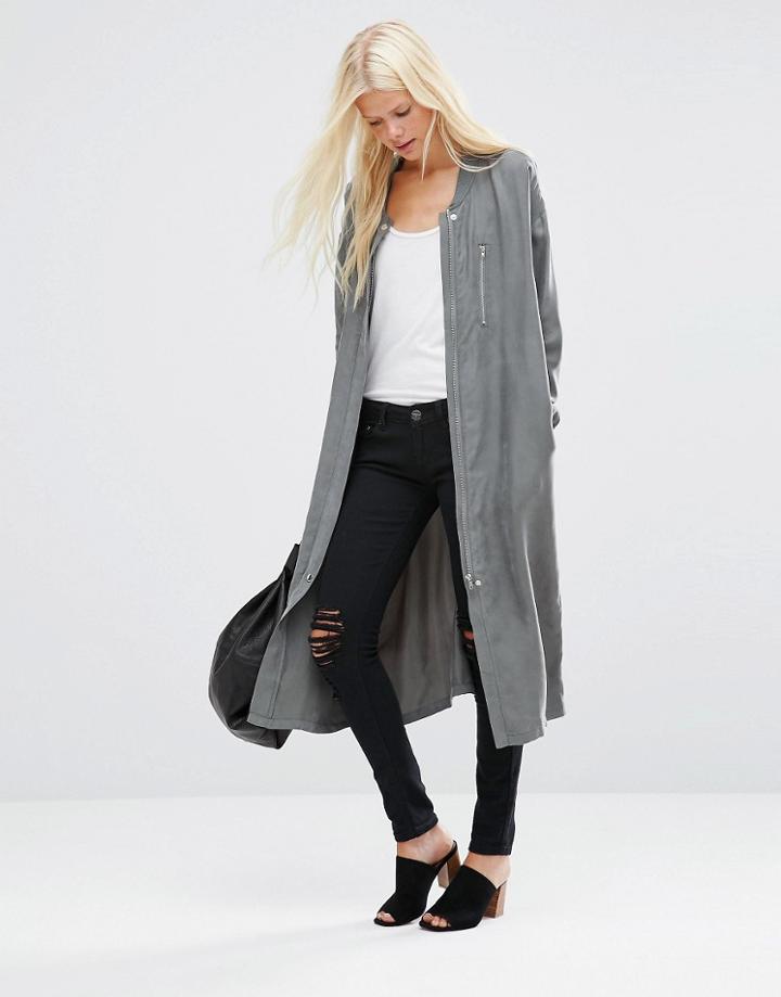 Minimum Seija Drapey Jacket - Green