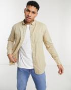 Selected Homme Shirt In Beige-neutral