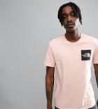 The North Face Fine T-shirt Square Logo Exclusive To Asos In Pink - Pink