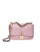 Steve Madden Terra Quilted Cross-body Bag With Chain In Light Pink