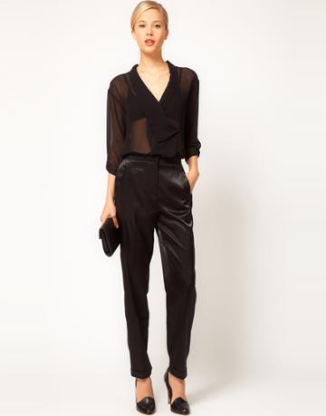 Asos Satin Tux Pants